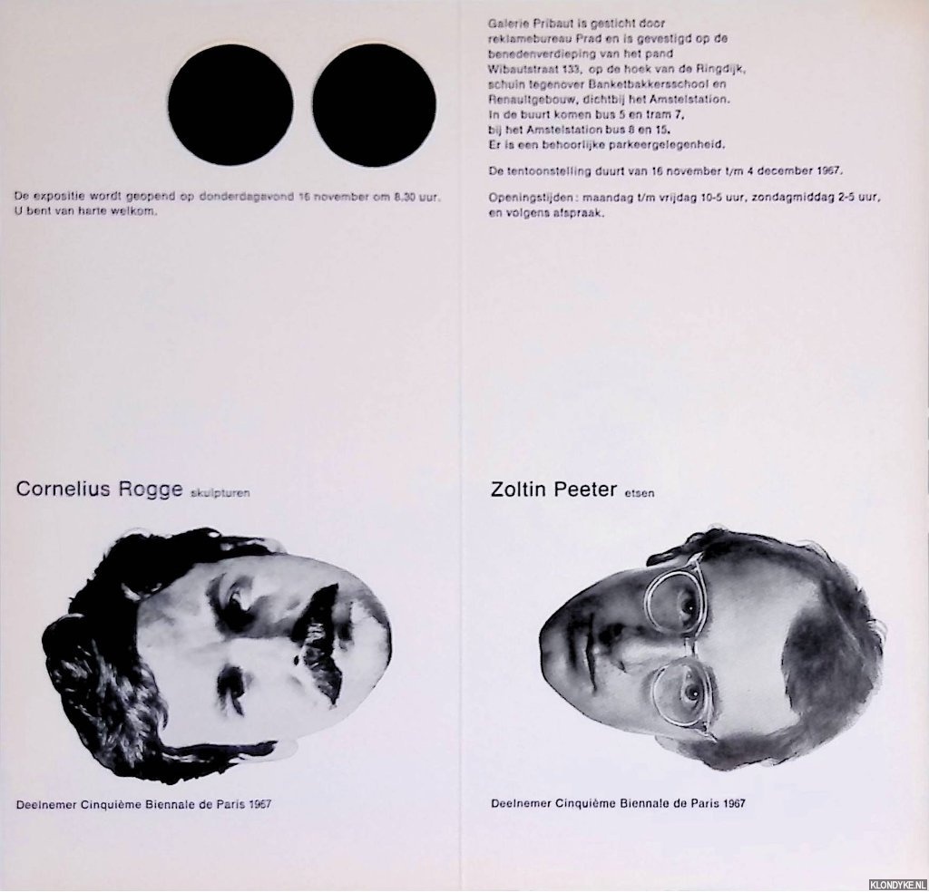 Galerie Pribaut - Cornelius Rogge: skulpturen; Zolton Peeter: etsen