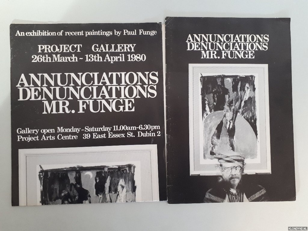 McCloskey, Gerard (design) - Annunciations denunciations Mr. Funge: an exhibition of recent paintings + poster