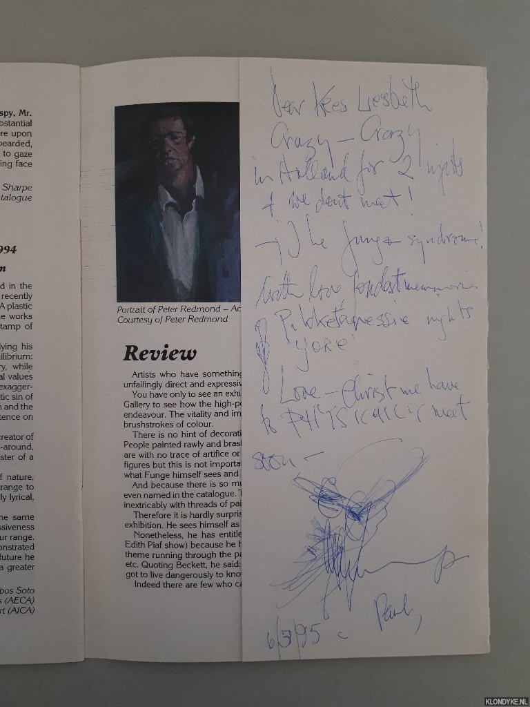 Matthews, Robert - Mid-term retrospective and contemporary exhibition of paintings by Paul Funge *SIGNED with small DRAWING*