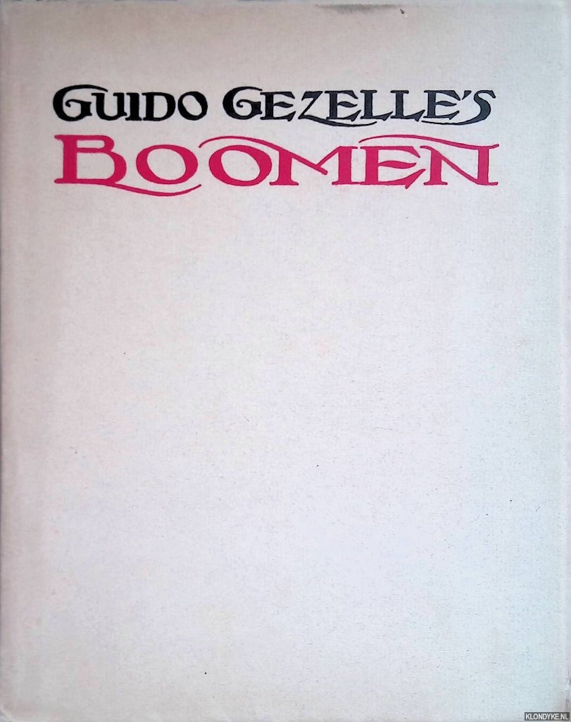 Gezelle, Guido - Guido Gezelle's boomen