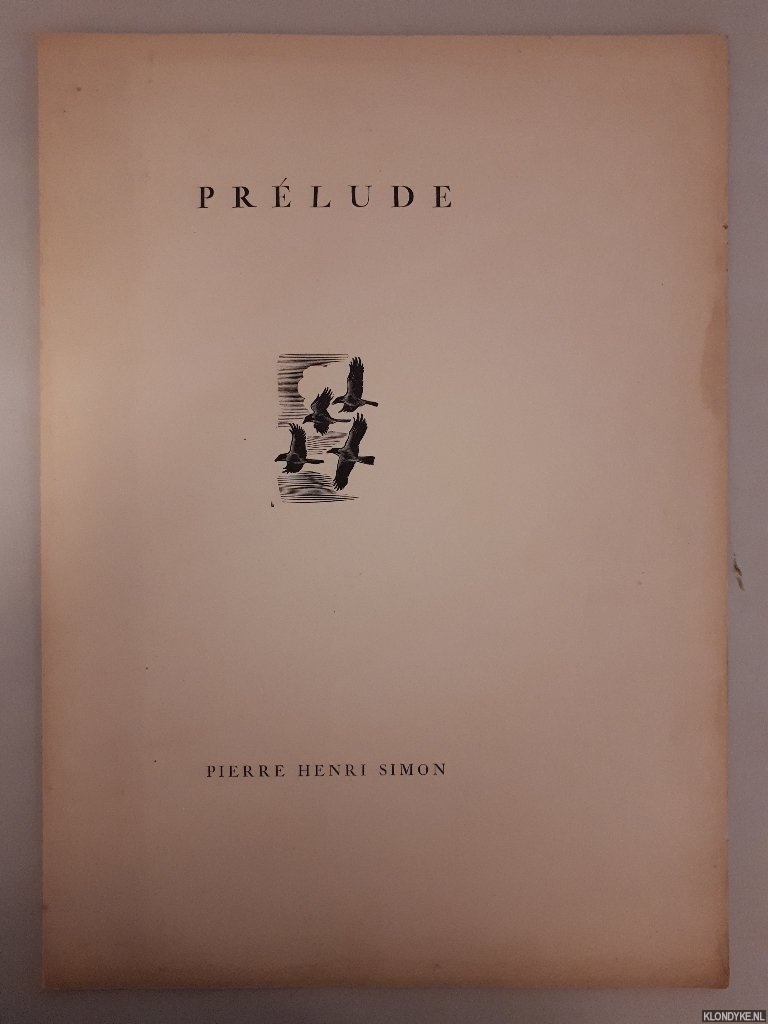 Simon, Pierre Henri - Prlude