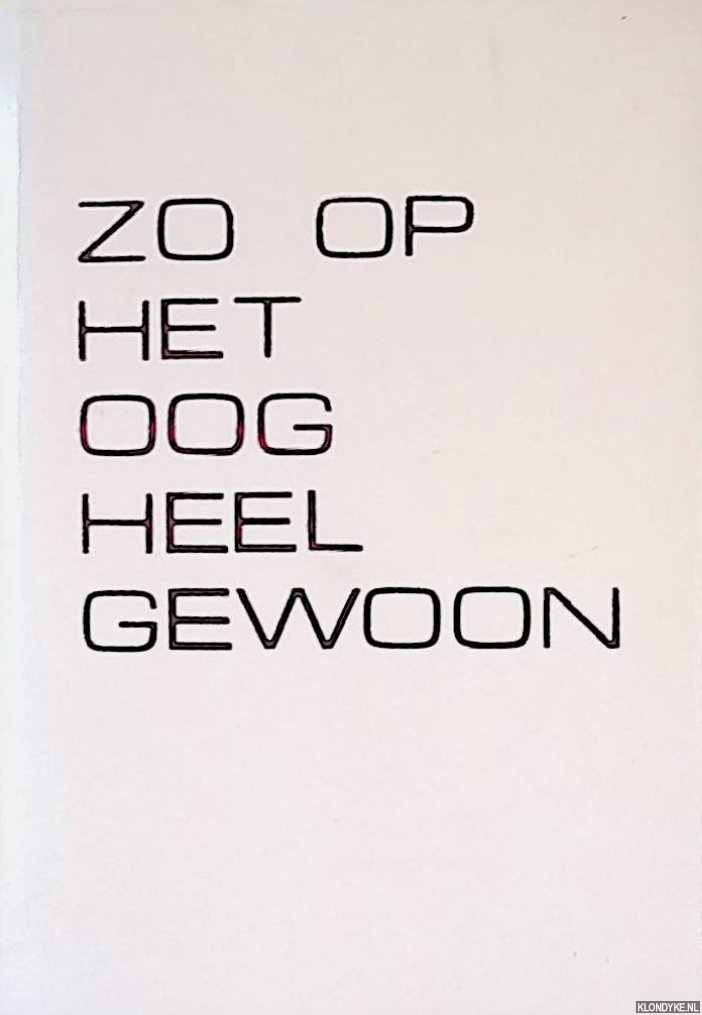 Egberts, Max - Zo op het oog heel gewoon (rijmpjes)