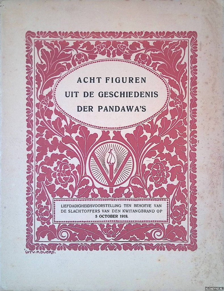Commissie voor de Volkscultuur - Acht figuren uit de geschiedenis der Pandawa's