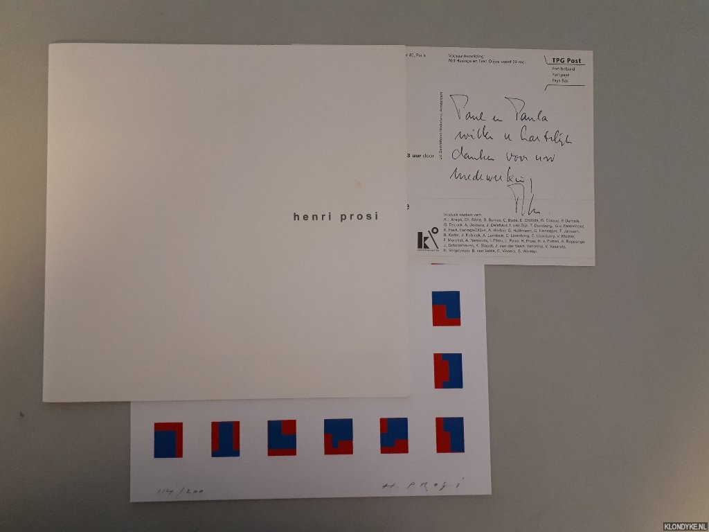 Prosi, Henri - Henri Prosi: Variation 2004 *SIGNED*