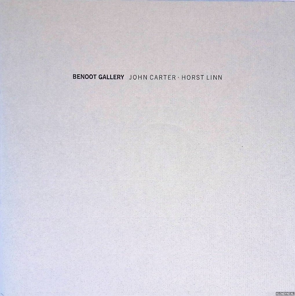 Riddy, John & Peter Abrahams & Hirst Linn (photographers) - John Carter - Horst Linn