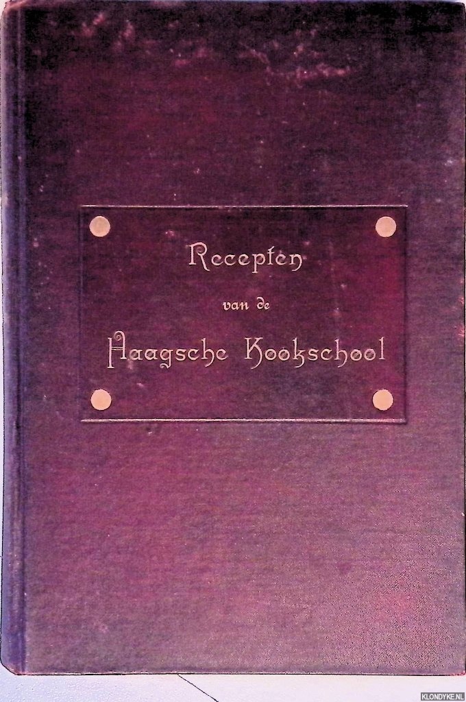 Manden, Mej. A.C. - Recepten van de Haagsche Kookschool