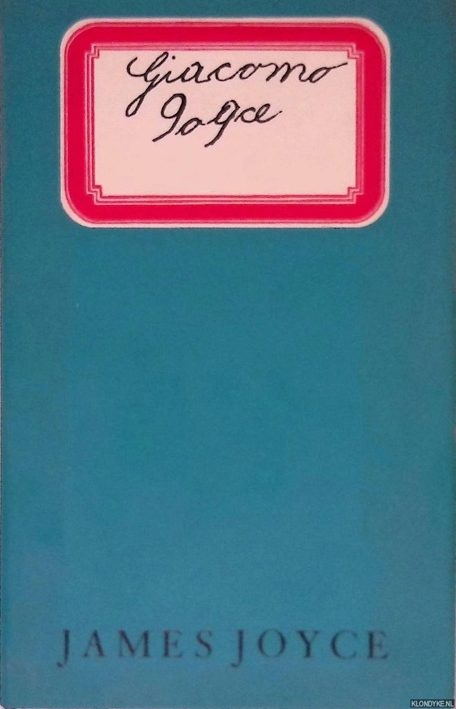 Joyce, James - Giacomo Joyce