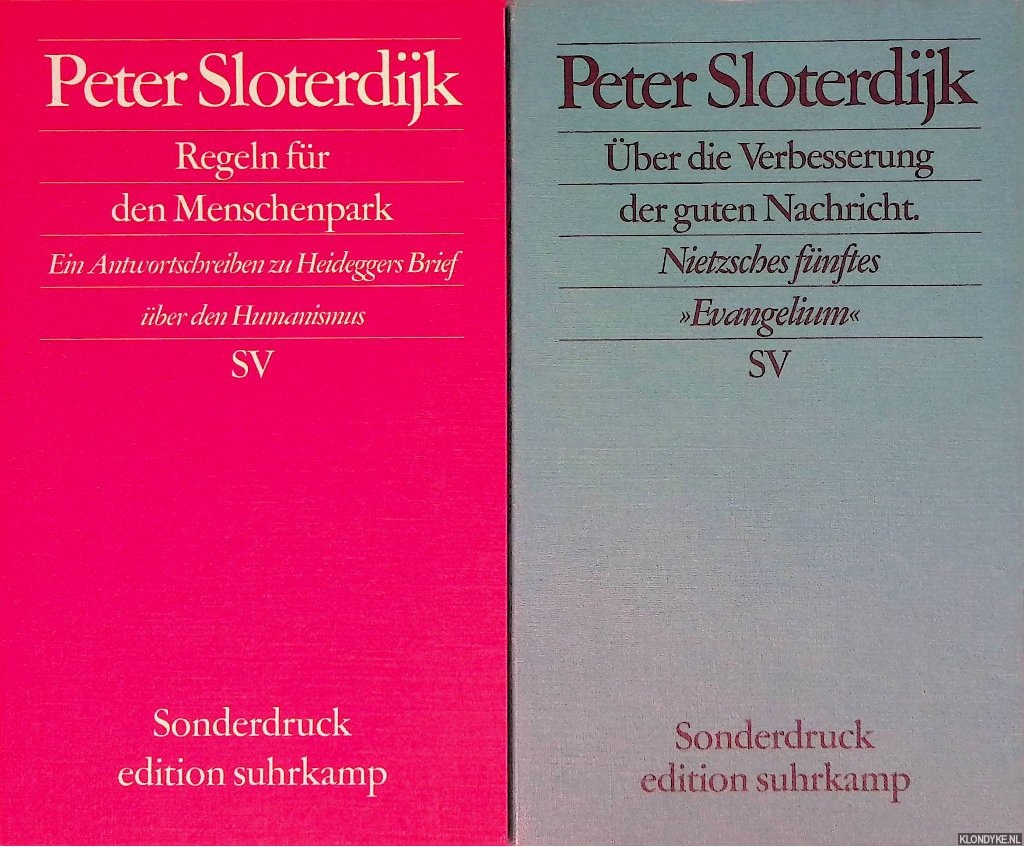 Sloterdijk, Peter - ber die Verbesserung + Regeln fr den Menschenpark