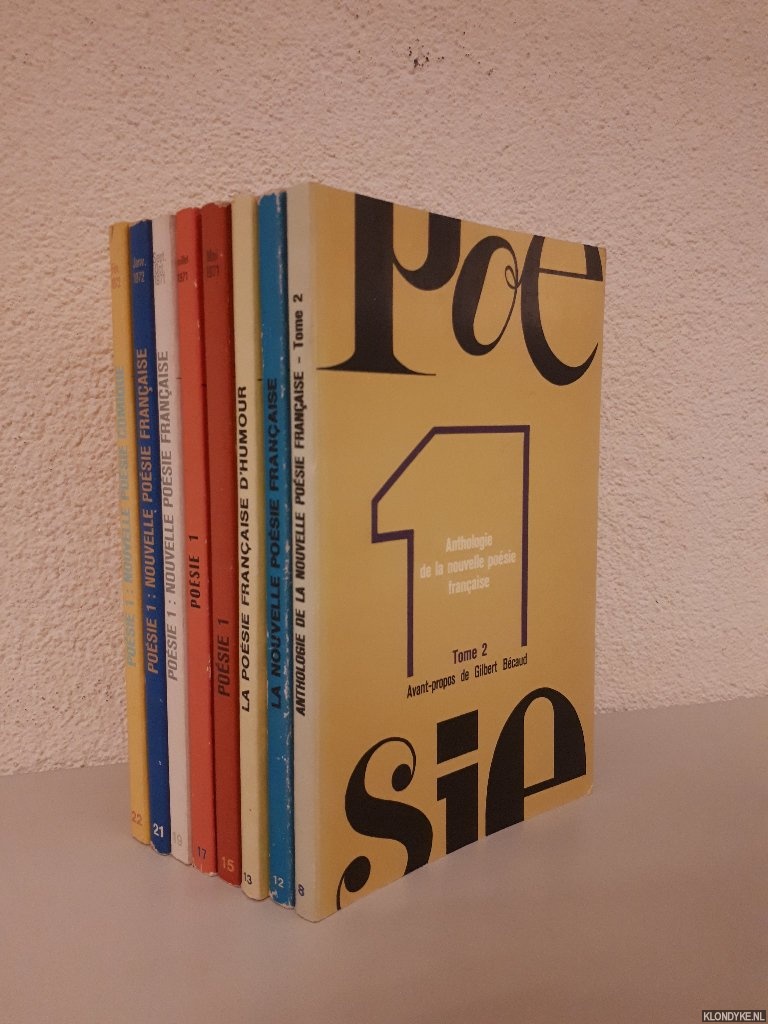 Cauda, Patrice - and others - La nouvelle poesie franaise (8 volumes)