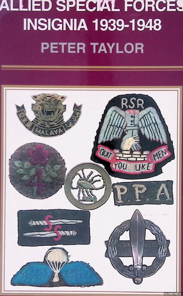 Taylor, Peter - Allied Special Forces Insignia 1939-1948