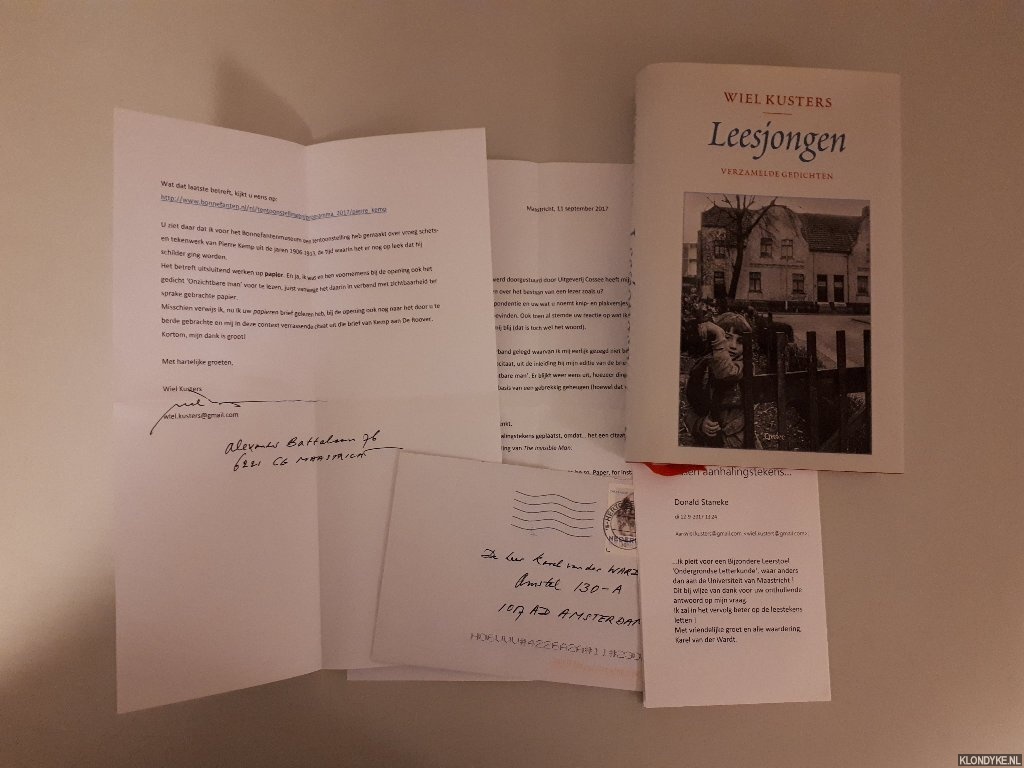 Kusters, Wiel - Leesjongen: verzamelde gedichten 1978-2017 *met GESIGNEERDE brief*