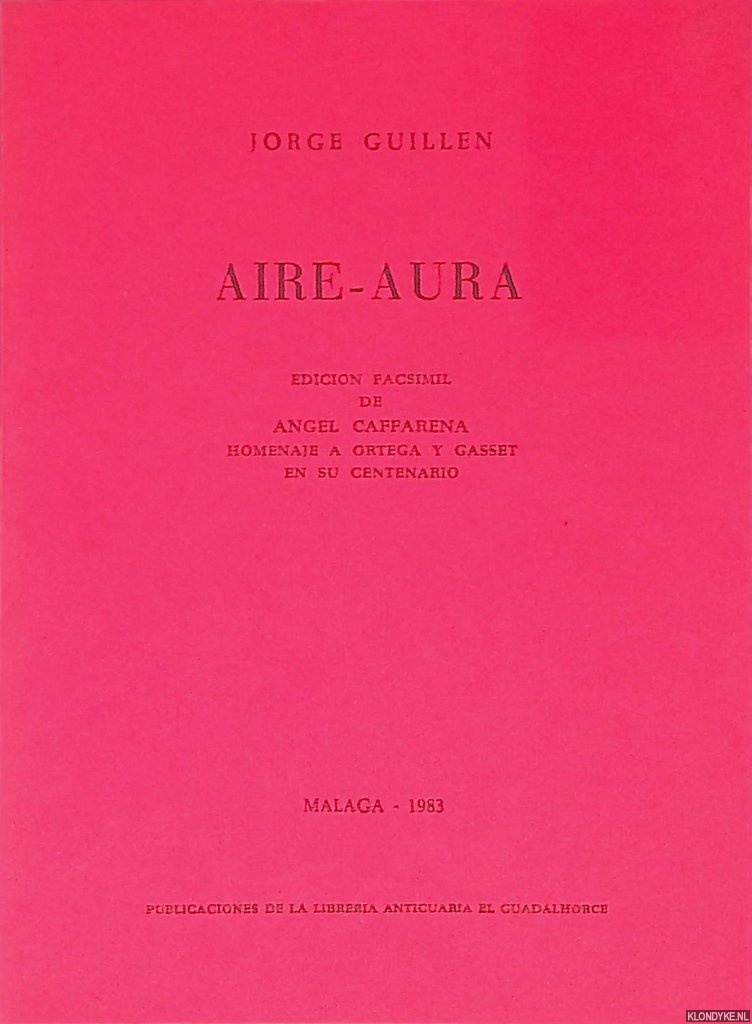 Guilln, Jorge - Aire-aura