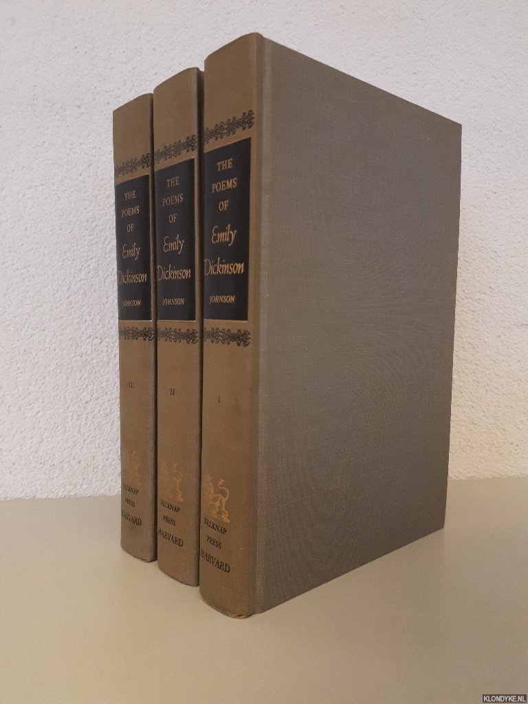 Dickinson, Emily - The Poems of Emily Dickinson: including variant readings critically compared with all known manuscripts (3 volumes)