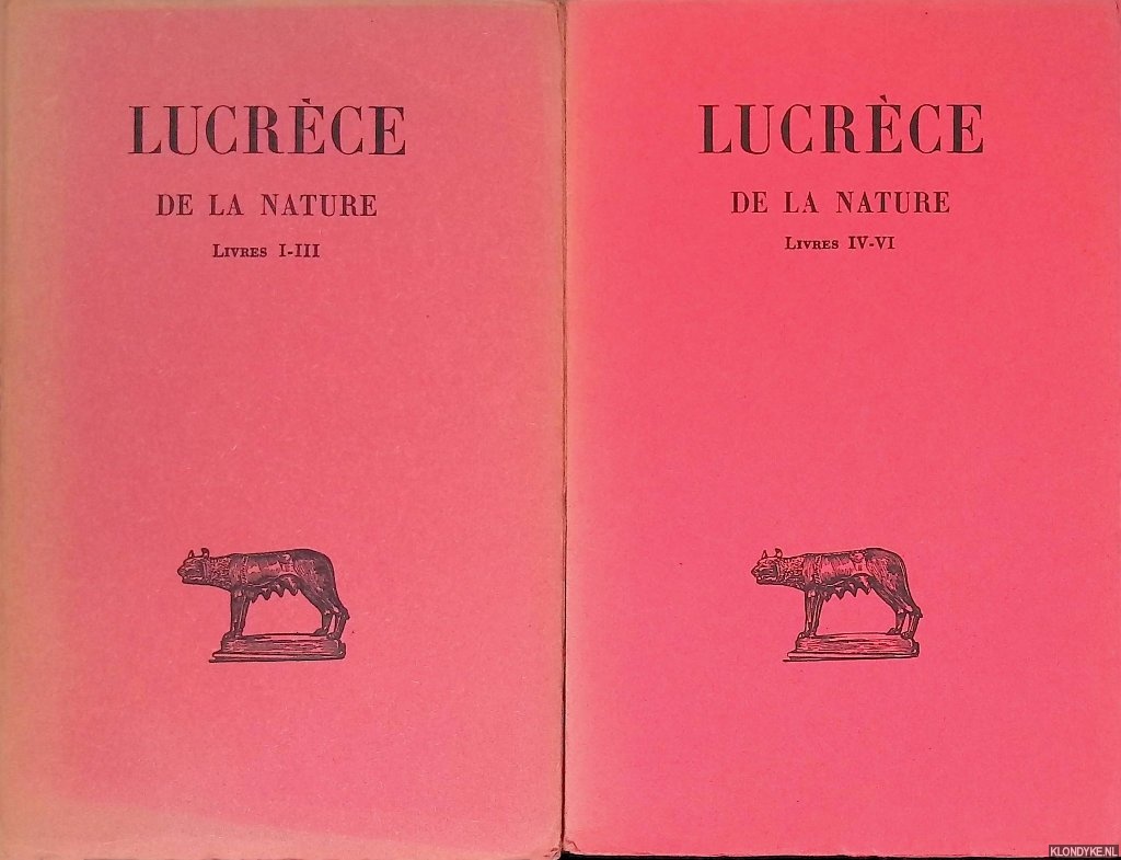 Lucrce - De la nature (2 volumes)
