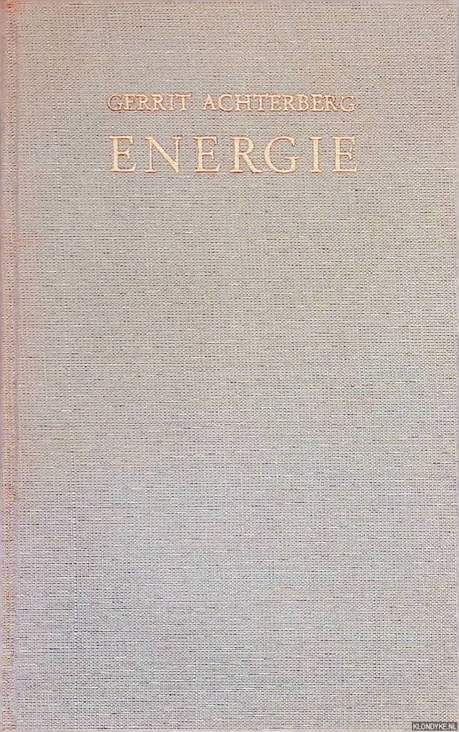 Achterberg, Gerrit - Energie