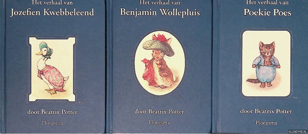 Potter, Beatrix - Het verhaal van Poekie Poes; Benjamin Wollepluis; Jozefien Kwebbeleend (3 delen)
