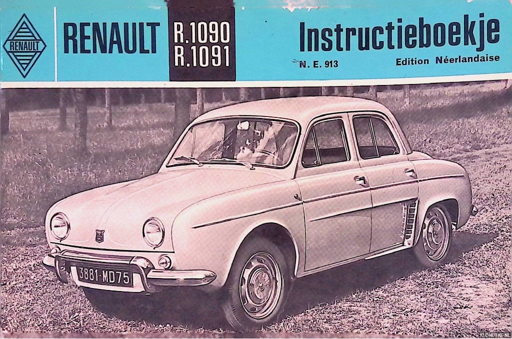 Renault - Renault Instructieboekje R.1090, R1091