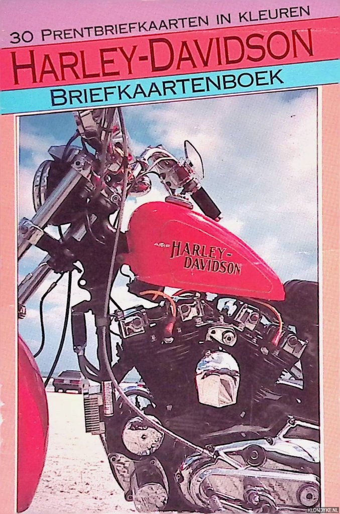 Briefkaartenboek - Harley-Davidson: 30 prentbriefkaarten in kleuren