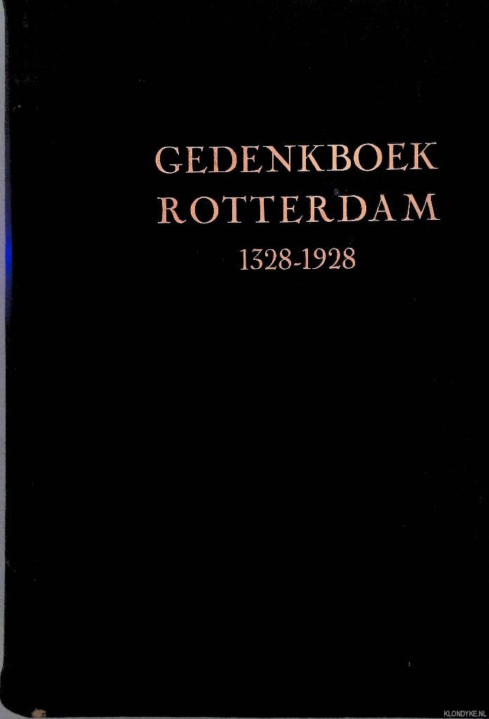 Ruempol, E.O.H.M. - Gedenkboek Rotterdam 1328-1928