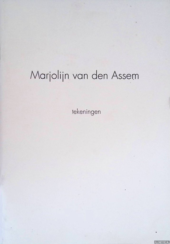 Assem, Marjolijn van den - Marjolijn van den Assem: tekeningen *GESIGNEERD*