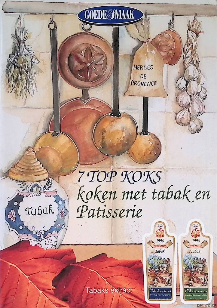 Klaarwater, Marjan van - en anderen - Koken met tabak: 7 top koks