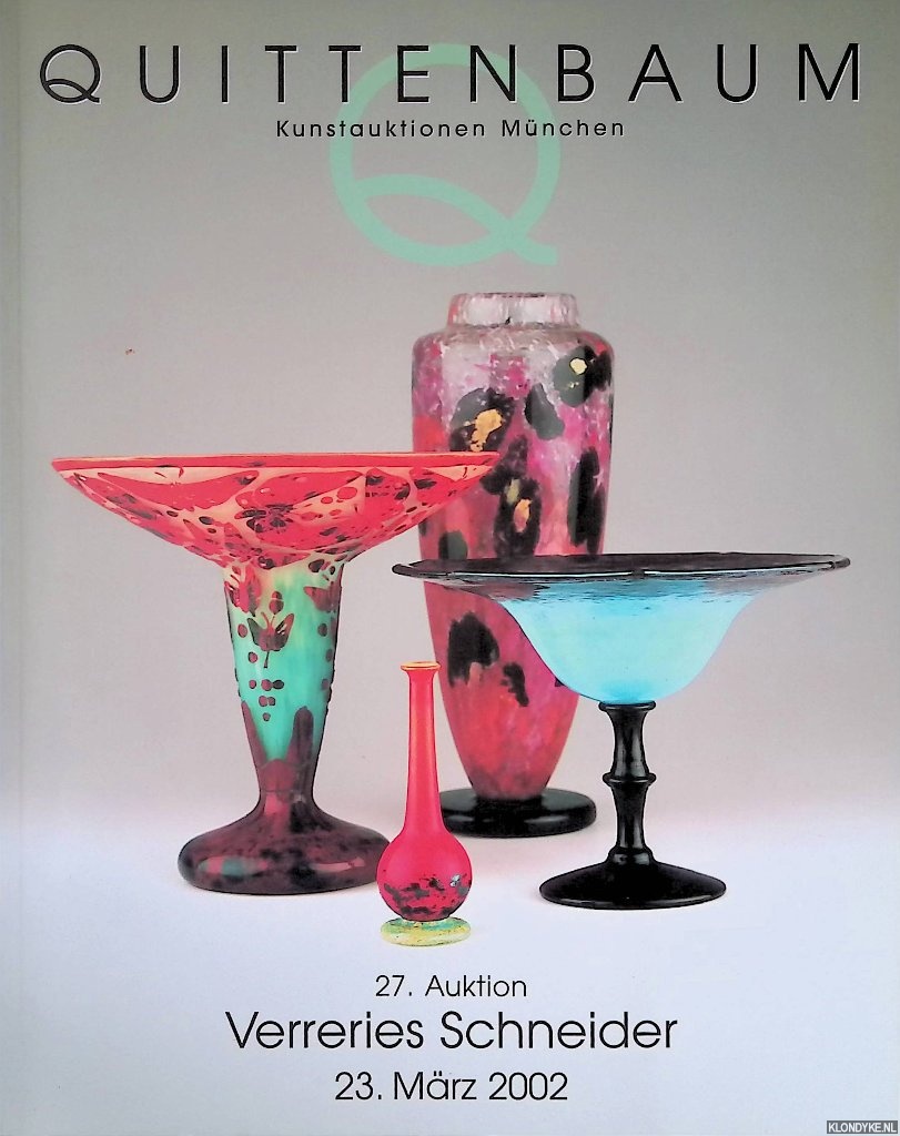 Quittenbaum Kunstauktionen Mnchen - 27. Auktion: Verreries Schneider - 23. Mrz 2002