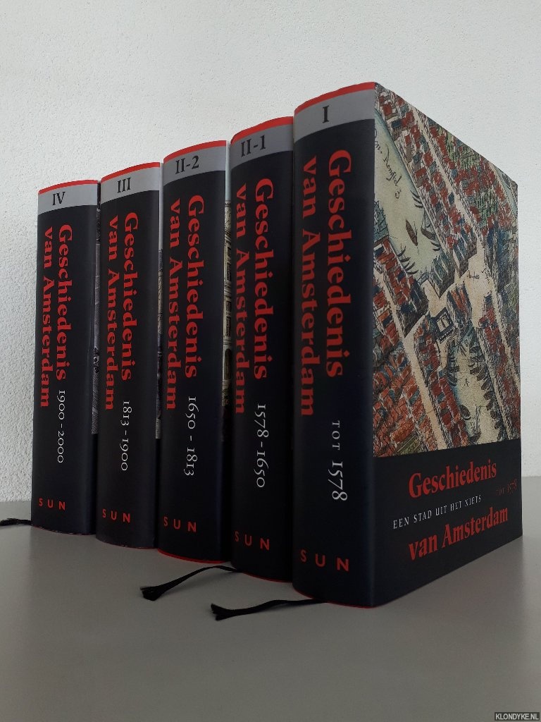 Carasso-Kok, M. - en anderen - Geschiedenis van Amsterdam (4 delen in 5 banden)