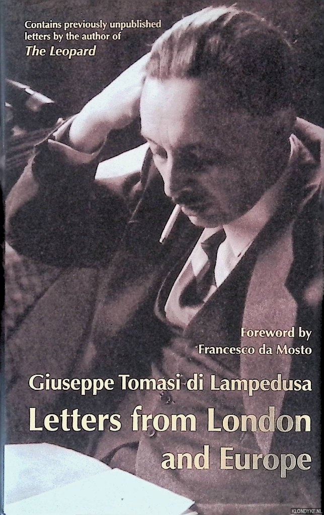 Tomasi de Lampedusa, Giuseppe - Letters from London and Europe (1925-30)