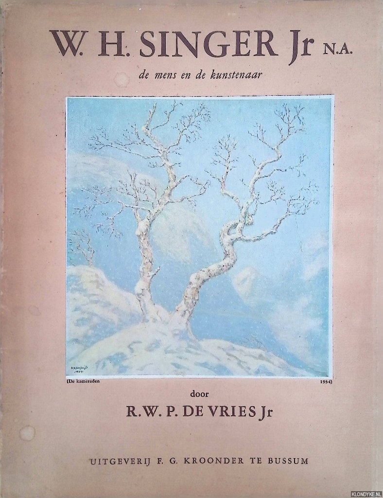 Vries Jr, R.W.P. de - W.H. Singer Jr N.A.: De mens en de kunstenaar