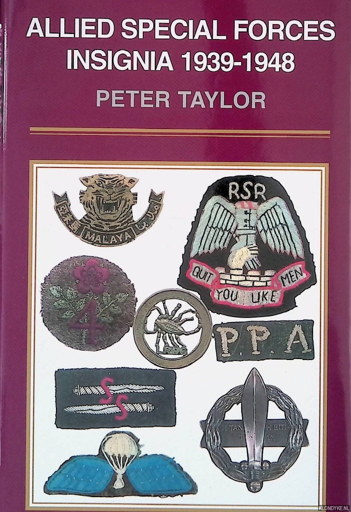 Taylor, Peter - Allied Special Forces Insignia 1939-1948