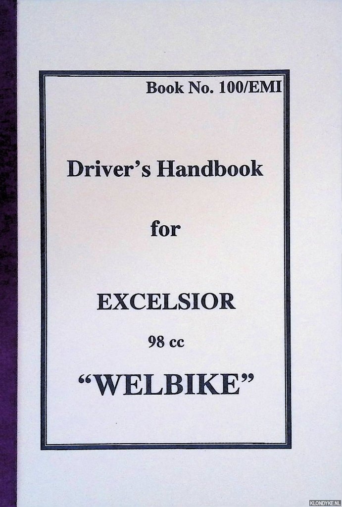 Book No. 100/EMI - Driver's Handbook for Excelsior 98 cc 
