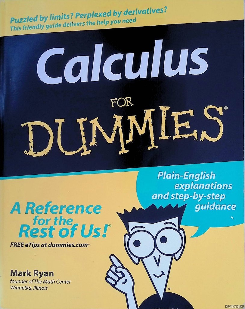 Ryan, Mark - Calculus for dummies