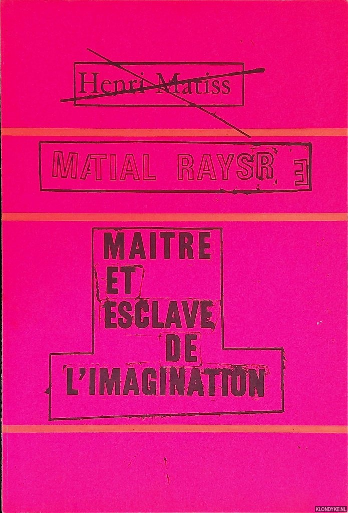 Hahn, Otto - Stedelijk Museum Amsterdam: Martial Raysse
