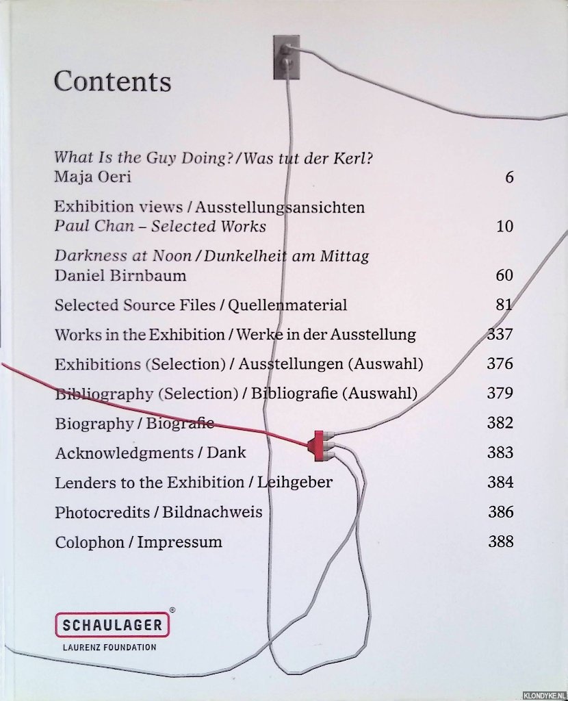 Oeri, Maja (foreword) - Paul Chan: Selected Works