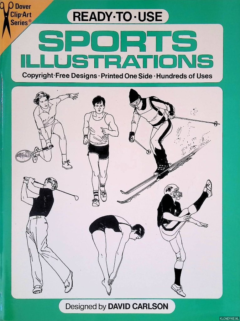 Carlson, David (designed) - Ready-to-Use Sports Illustrations: Copyright-Free Designs - Printed One Side - Hundreds of Uses