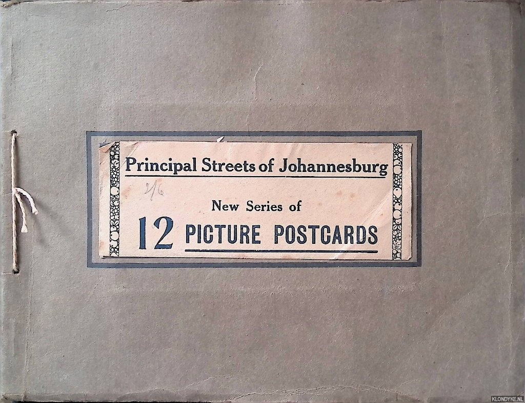 Picture Postcards - Principal Streets of Johannesburg: New Series of 12 Picture Postcards