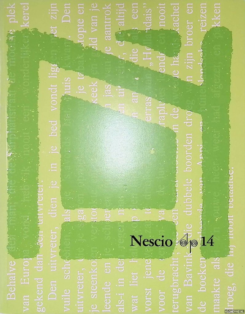 Boas-Grnloh & Gerrit Borgers & Marten Scholten - Schrijversprentenboek 14: Nescio