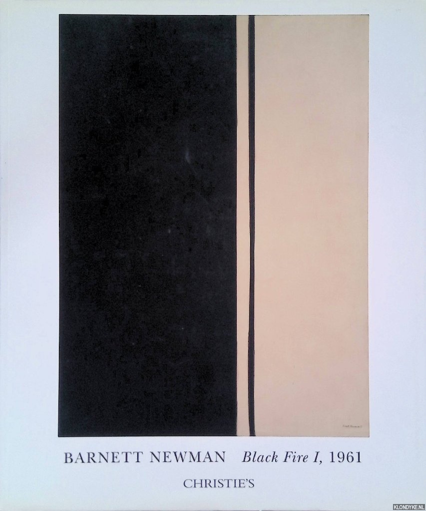 Newman, Barnett - Barnett Newman: Black Fire I, 1961