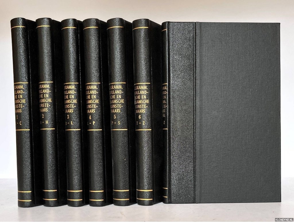 Kramm, C. - De levens en werken der Hollandsche en Vlaamsche kunstschilders, beeldhouwers, graveurs en bouwmeesters, van den vroegsten tot op onzen tijd (7 delen)