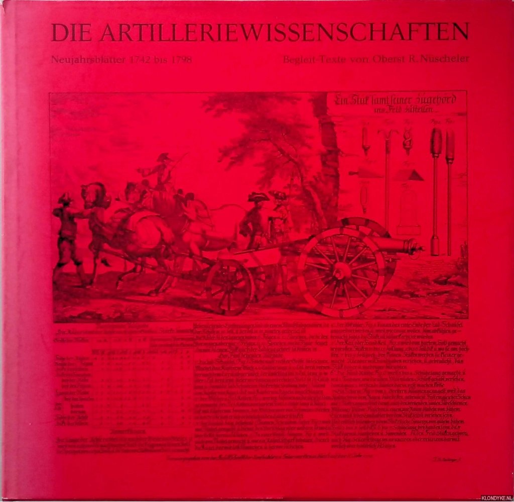 Nscheler, Oberst R. - Die Artilleriewissenschaften: Neujahrsbltter 1742 bis 1798
