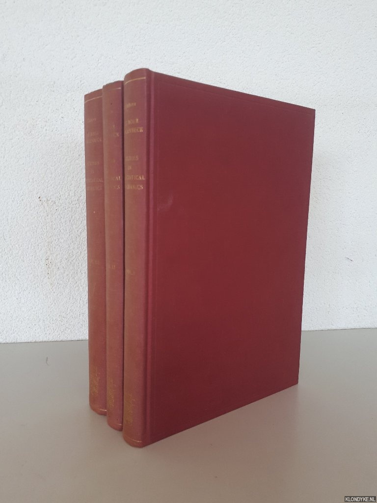 Boer, J de & G.E. Uhlenbeck (editors) - Studies in statistical mechanics (3 volumes)