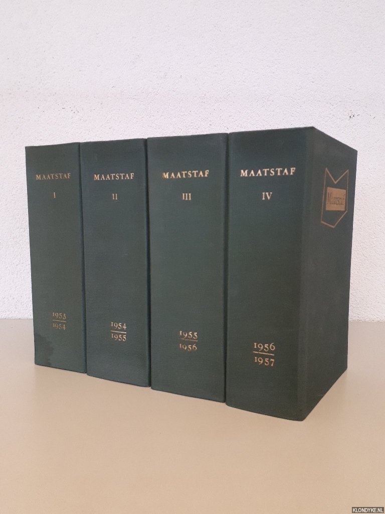 Bakker, Bert (redactie) - Maatstaf: Maandblad voor Letteren (Jaargang I-IV)