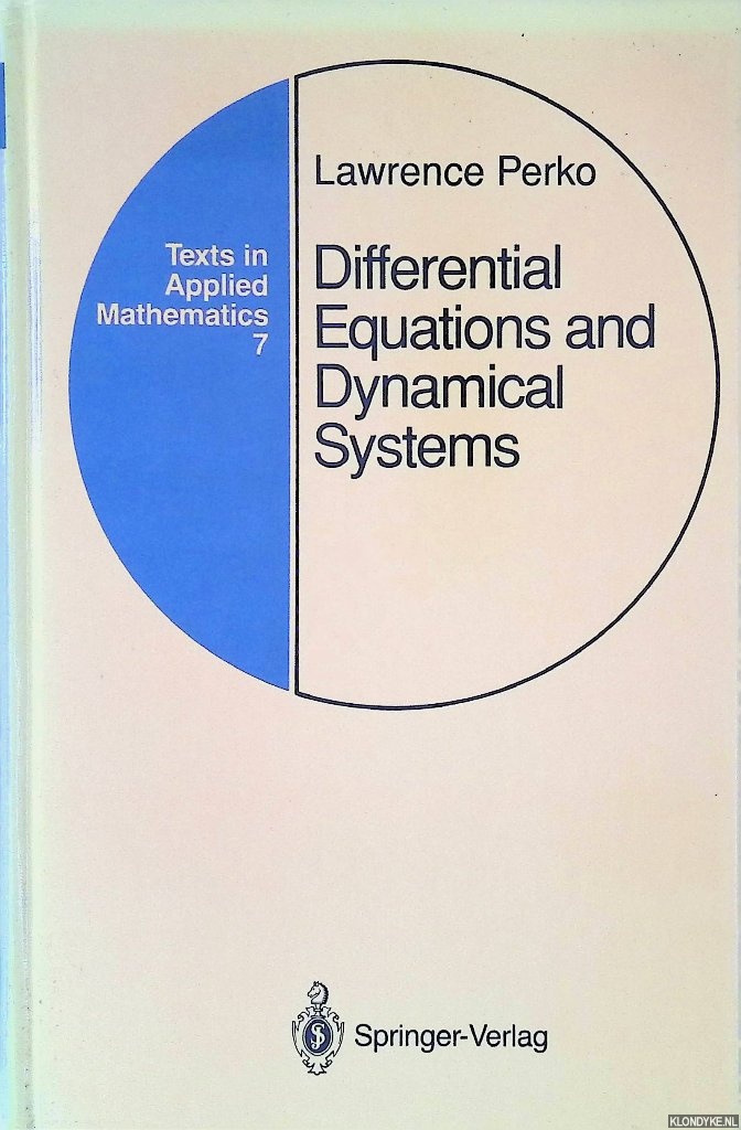 Perko, Lawrence - Differential Equations and Dynamical Systems