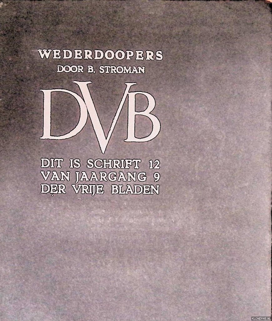 Stroman, B. - Wederdoopers