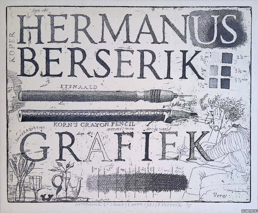 Berserik, Hermanus - Grafiek: drie en veertig etsen, negen litho's door hem uitgegeven ter gelegenheid van zijn zestigste verjaardag