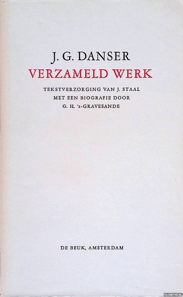 Danser, J.G. - Verzameld Werk