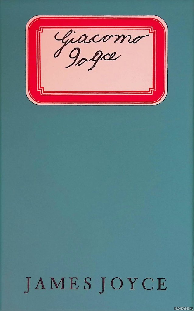 Joyce, James - Giacomo Joyce