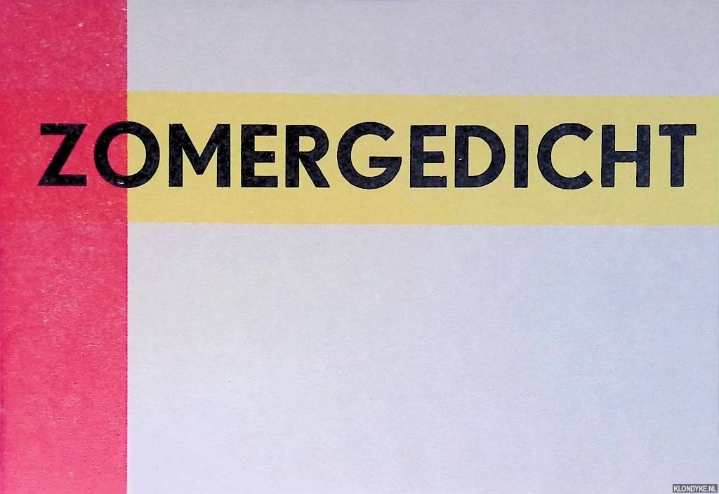 Kouwenaar, Gerrit - Zomergedicht