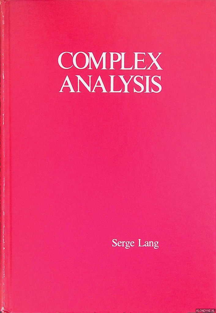 Lang, Serge - Complex Analysis