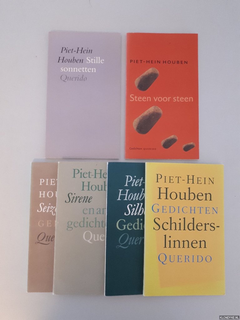 Houben, Piet-Hein - 6 bundels: 1) Schilderslinnen; 2) Silhouet; 3) Sirene; 4) Seizoenen; 5) Steen voor steen; 6) Stille sonnetten